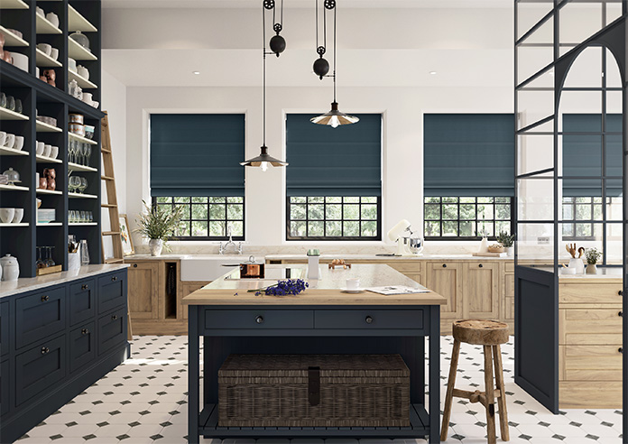 Saltaire, Denim - Roman Blind - Image 8